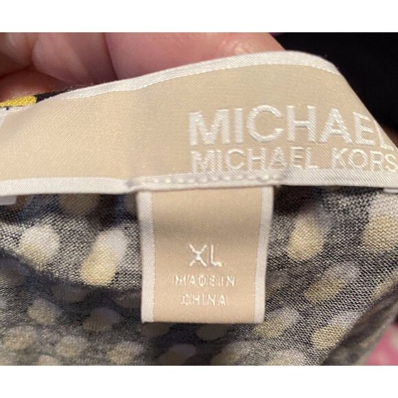 Michael Kors women Pre-Loved Good condition size XL color yellow with black - Picture 4 of 5